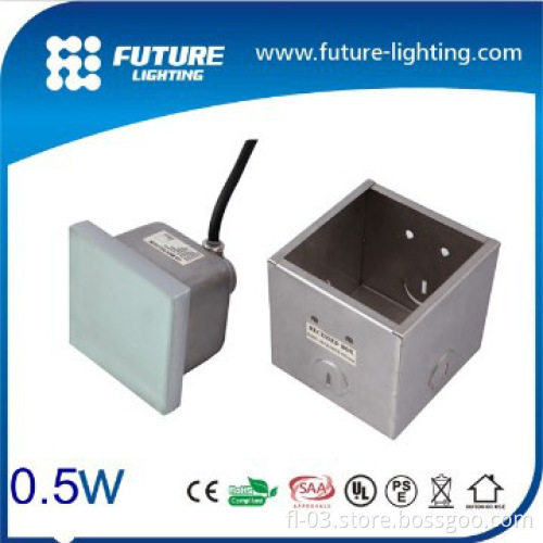 colored glass bricks RGB frosted glass Led underground paving light